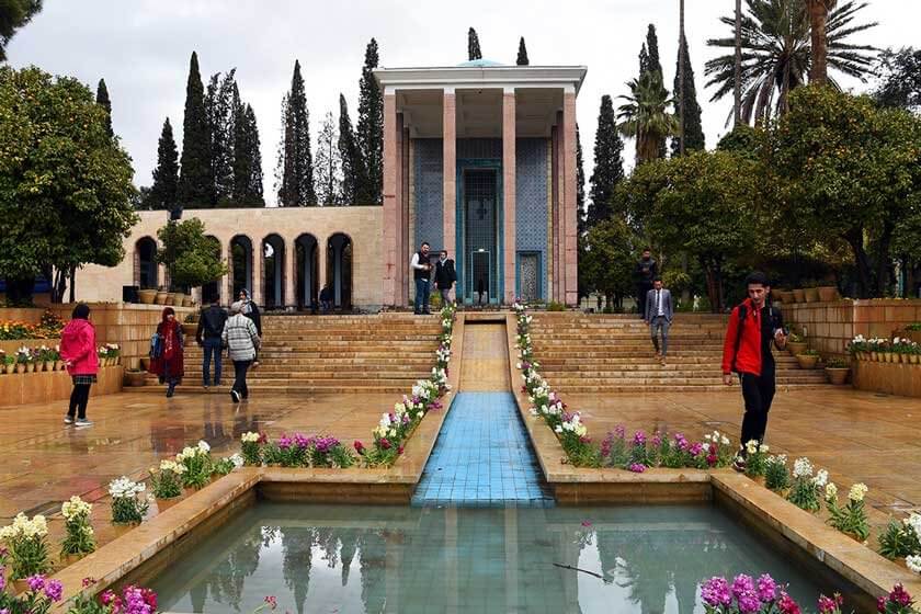 بخش های مختلف ارامگاه سعدی شیراز